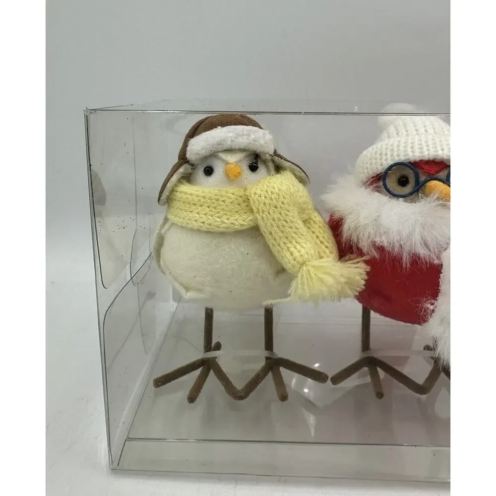 2023 Featherly Friends Target Christmas 3pc Fabric Bird Figurine Wondershop READ